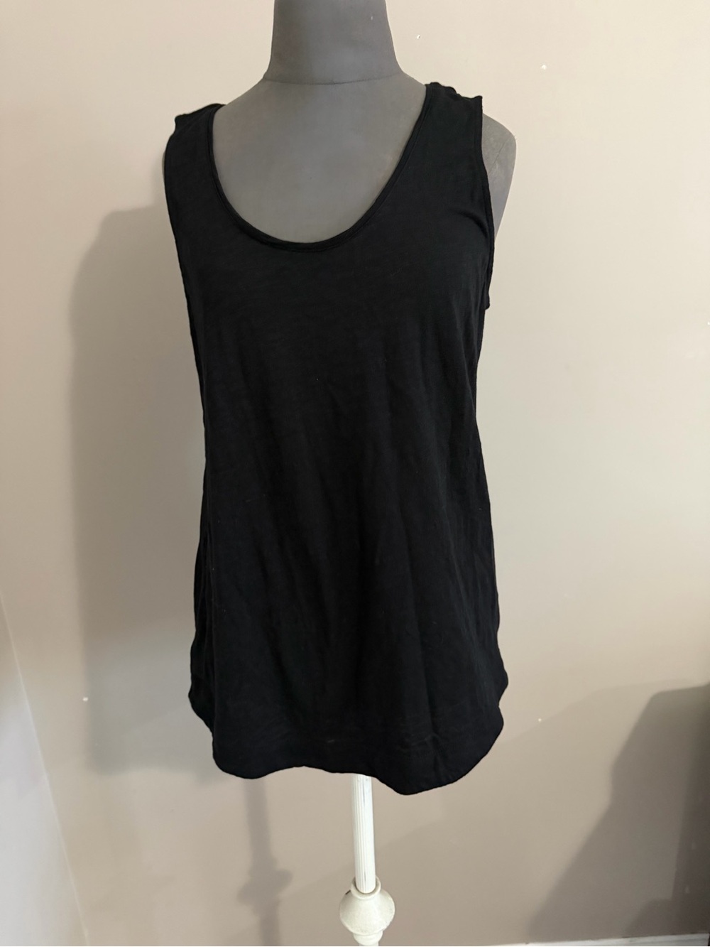 Cotton/Modal blend black closet staple tank top size medium